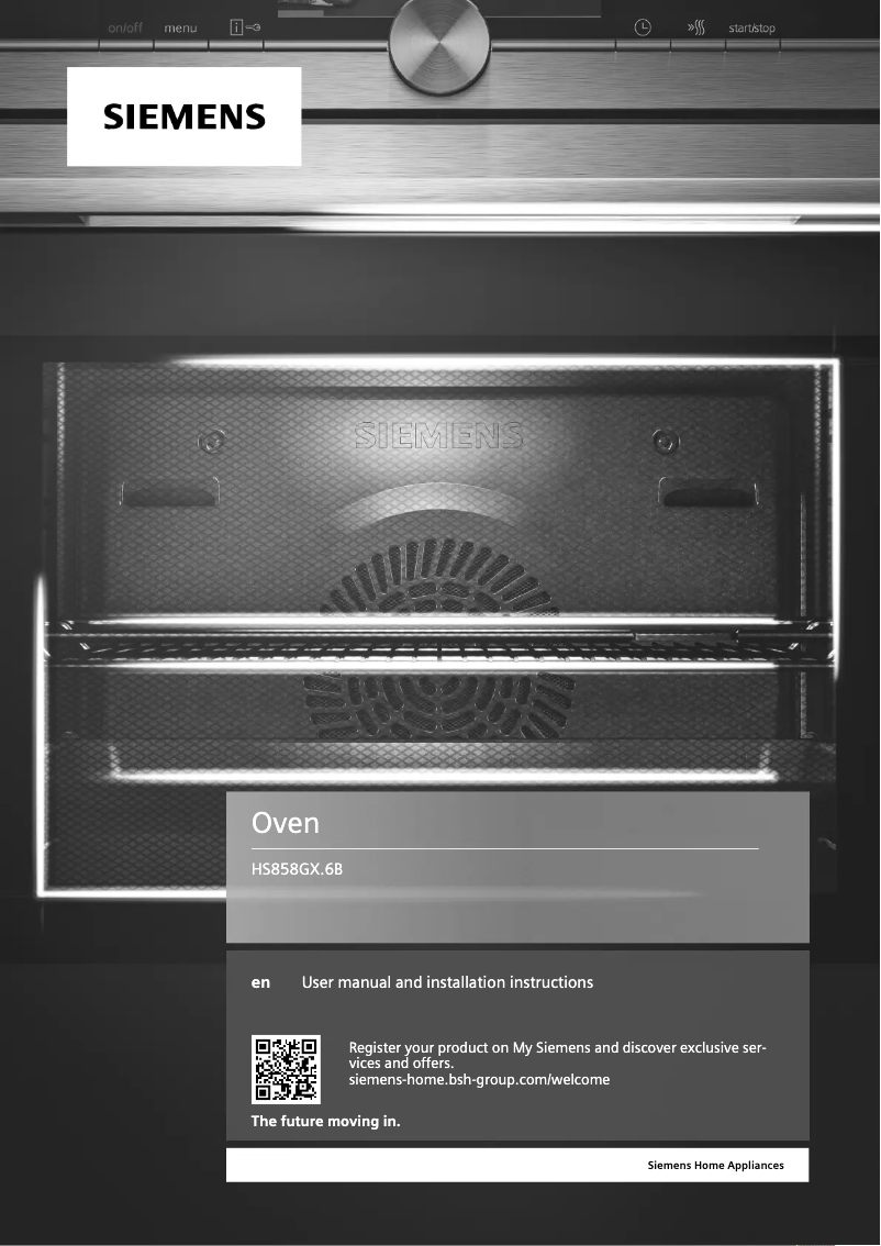 Page n°1 - Manuel utilisateur Siemens HS858GX.6B