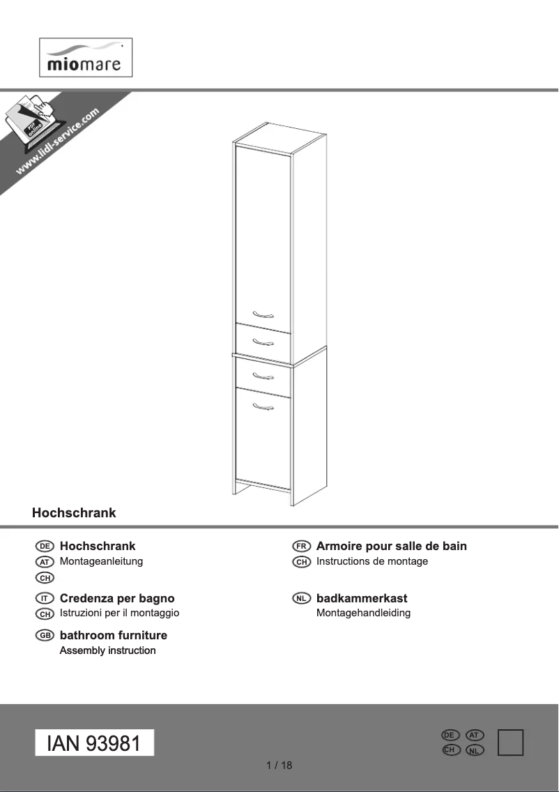 Page n°1 - Manuel utilisateur Miomare IAN 93981