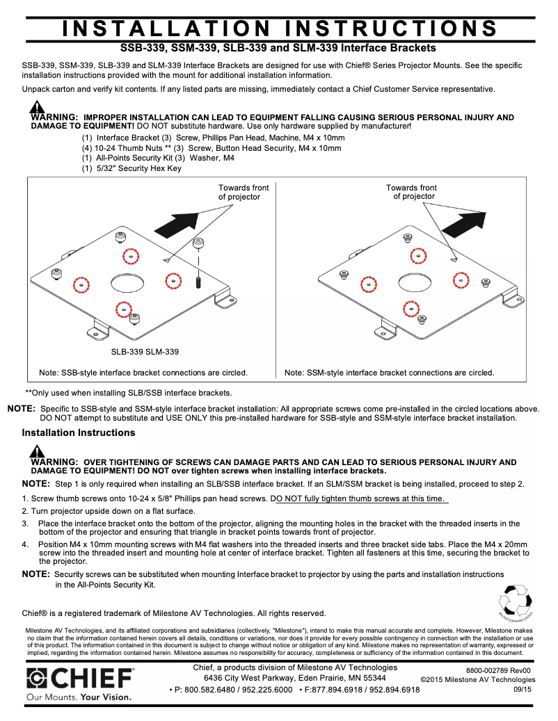 Image de la première page du manuel de l'appareil SLM339