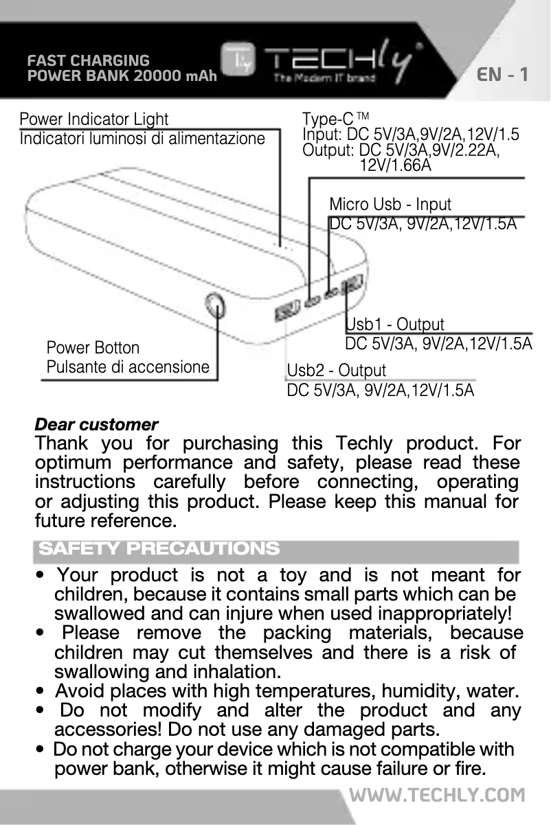 Image de la première page du manuel de l'appareil I-CHARGE-2000020W