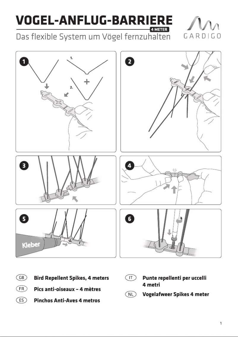 Page n°1 - Manuel utilisateur Gardigo 60079