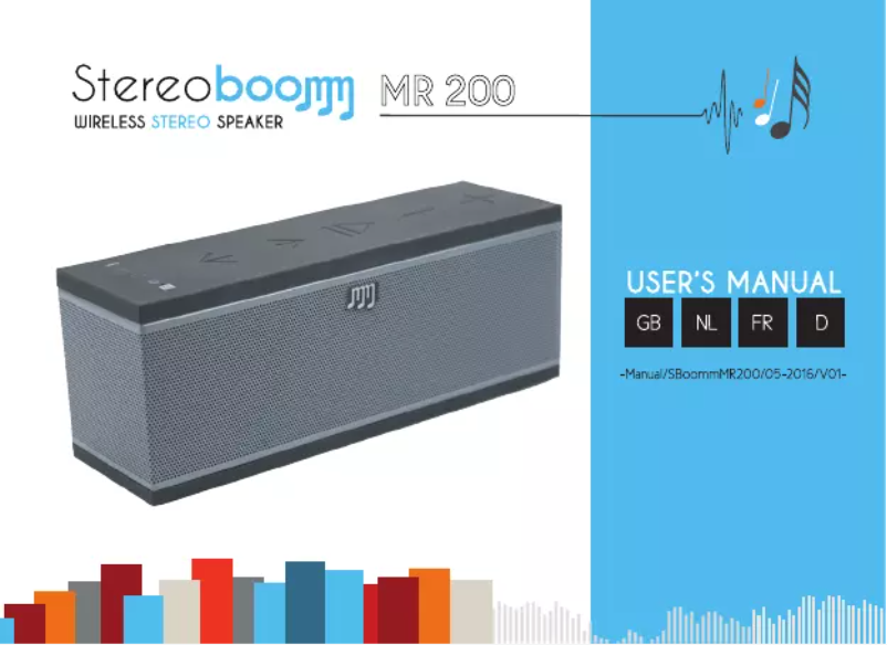 Page 1 de la notice Manuel utilisateur Stereoboomm MR200