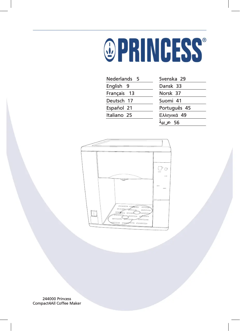 Page 1 de la notice Manuel utilisateur Princess 244000