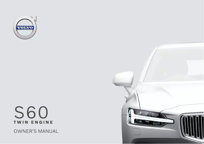 Image de la première page du manuel de l'appareil S60 T8 (2020)