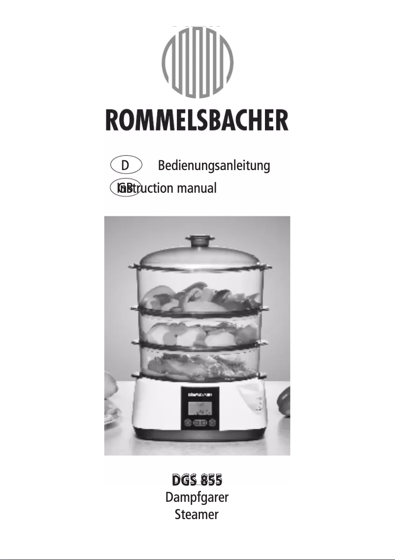 Page n°1 - Manuel utilisateur Rommelsbacher DGS 855