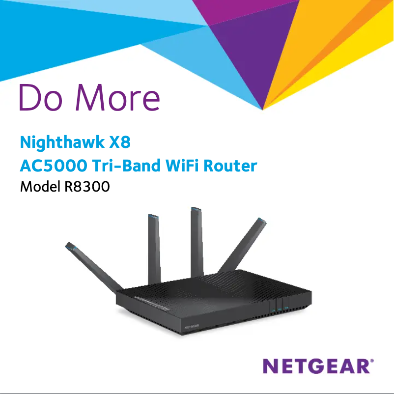 Page n°1 - Guide d'installation Netgear Nighthawk X8 R8300