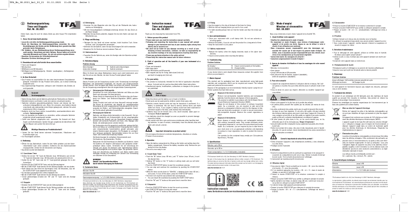 Image de la première page du manuel de l'appareil 38.2021.01