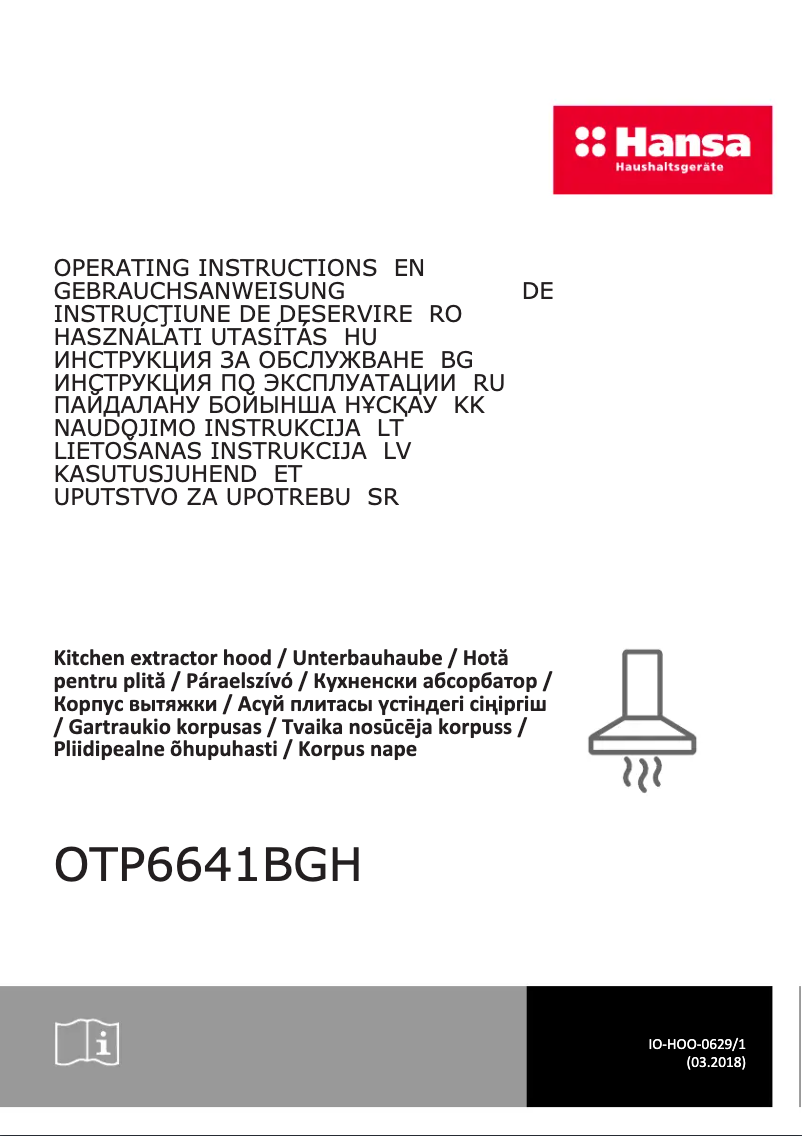Image de la première page du manuel de l'appareil OTP6641BGH