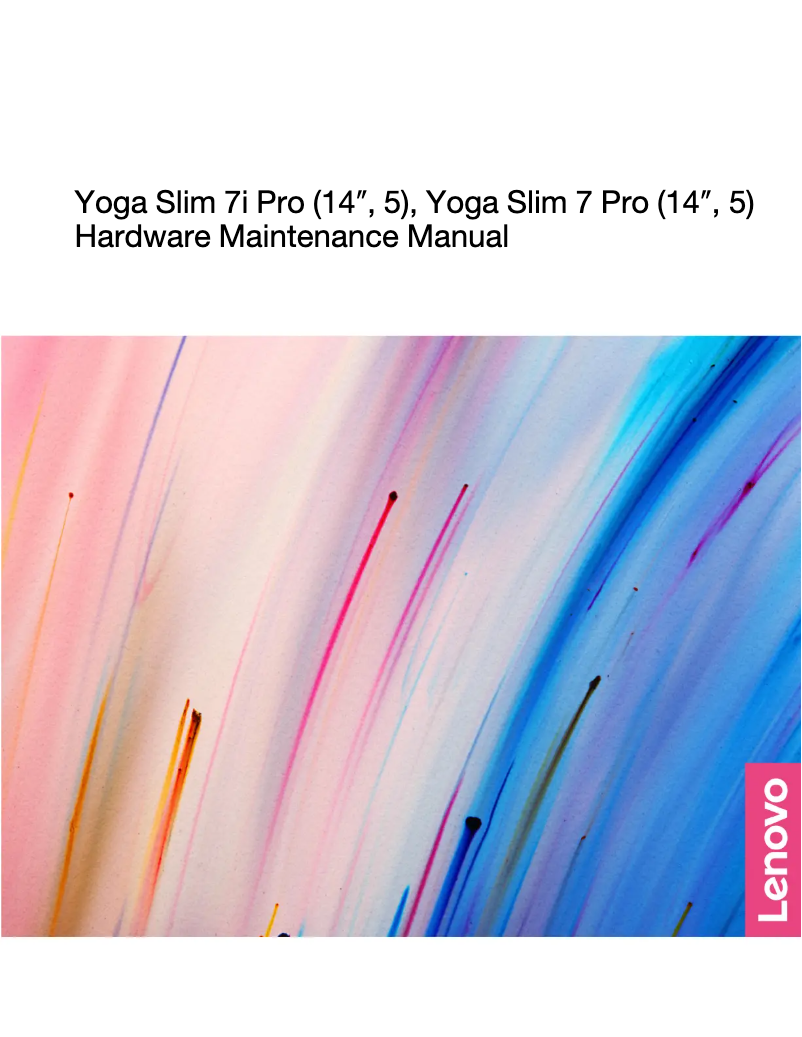 Image de la première page du manuel de l'appareil Yoga Slim 7 Pro