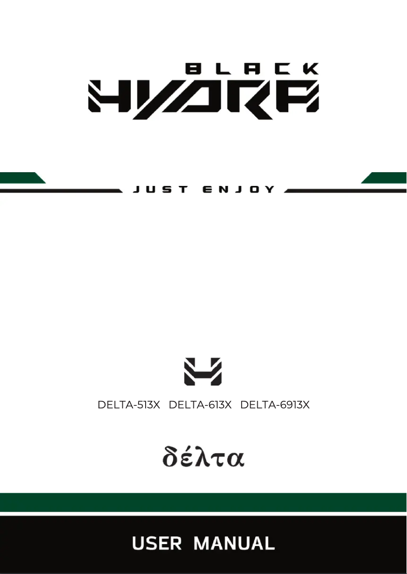 Page n°1 - Manuel utilisateur Black Hydra Delta 6913X