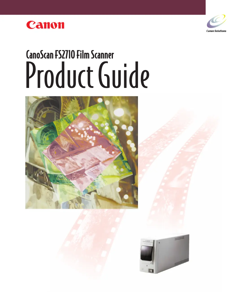 Page 1 de la notice Manuel utilisateur Canon CanoScan FS 2710F