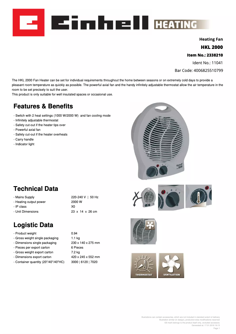 Image de la première page du manuel de l'appareil HKL 2000