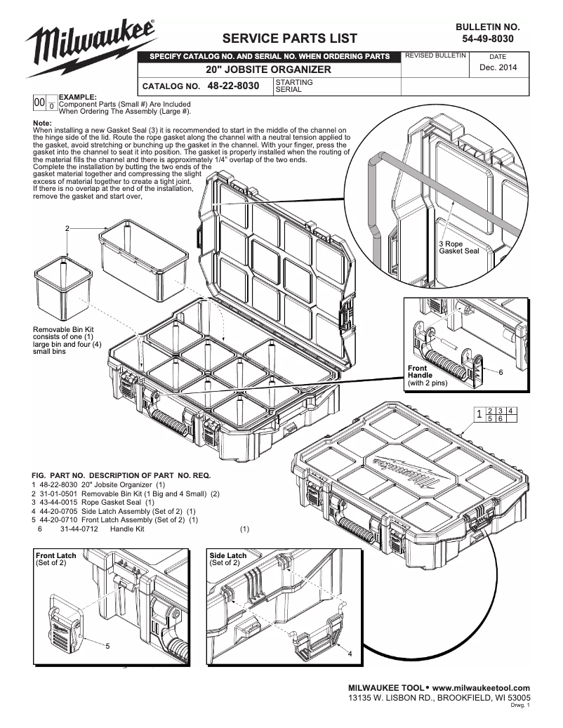Image de la première page du manuel de l'appareil 48-22-8030