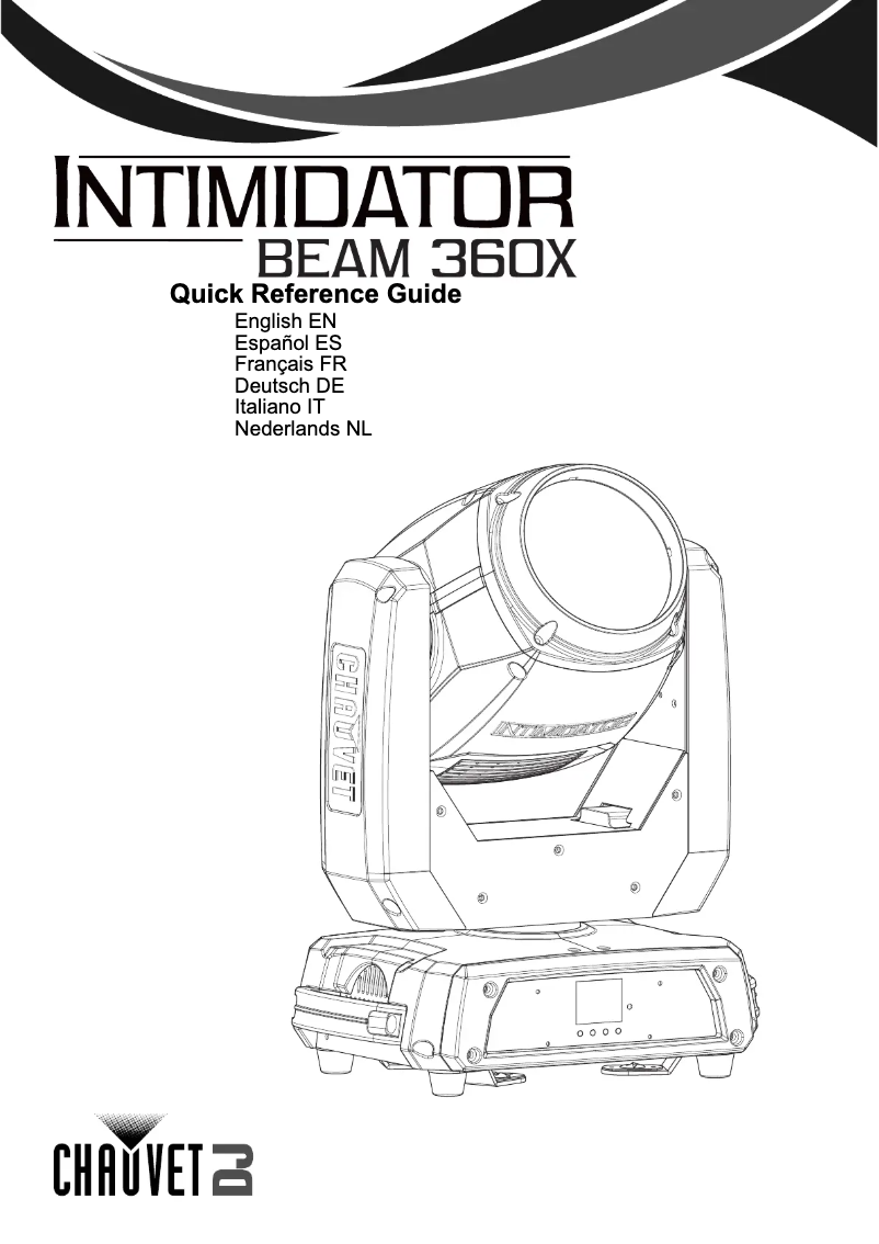 Page 1 de la notice Manuel utilisateur Chauvet Intimidator Beam 360X