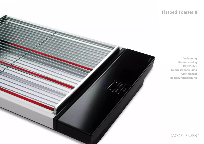 Page 1 de la notice Manuel utilisateur Jacob Jensen Flatbed II