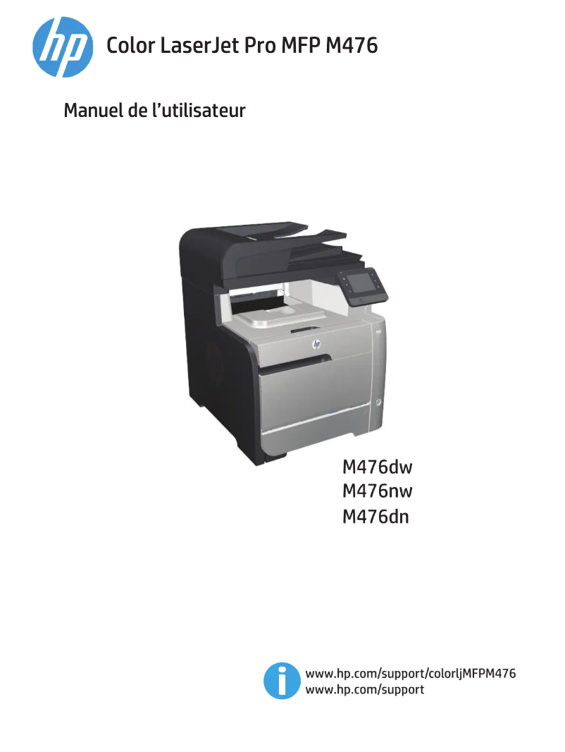 Page n°1 - Manuel utilisateur HP Color LaserJet Pro MFP M476