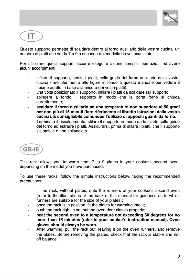 Page n°1 - Manuel utilisateur Smeg SY92IPX9