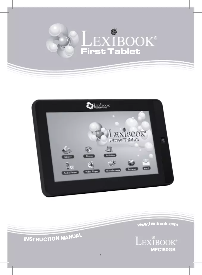 Image de la première page du manuel de l'appareil First Tablet MFC150GB
