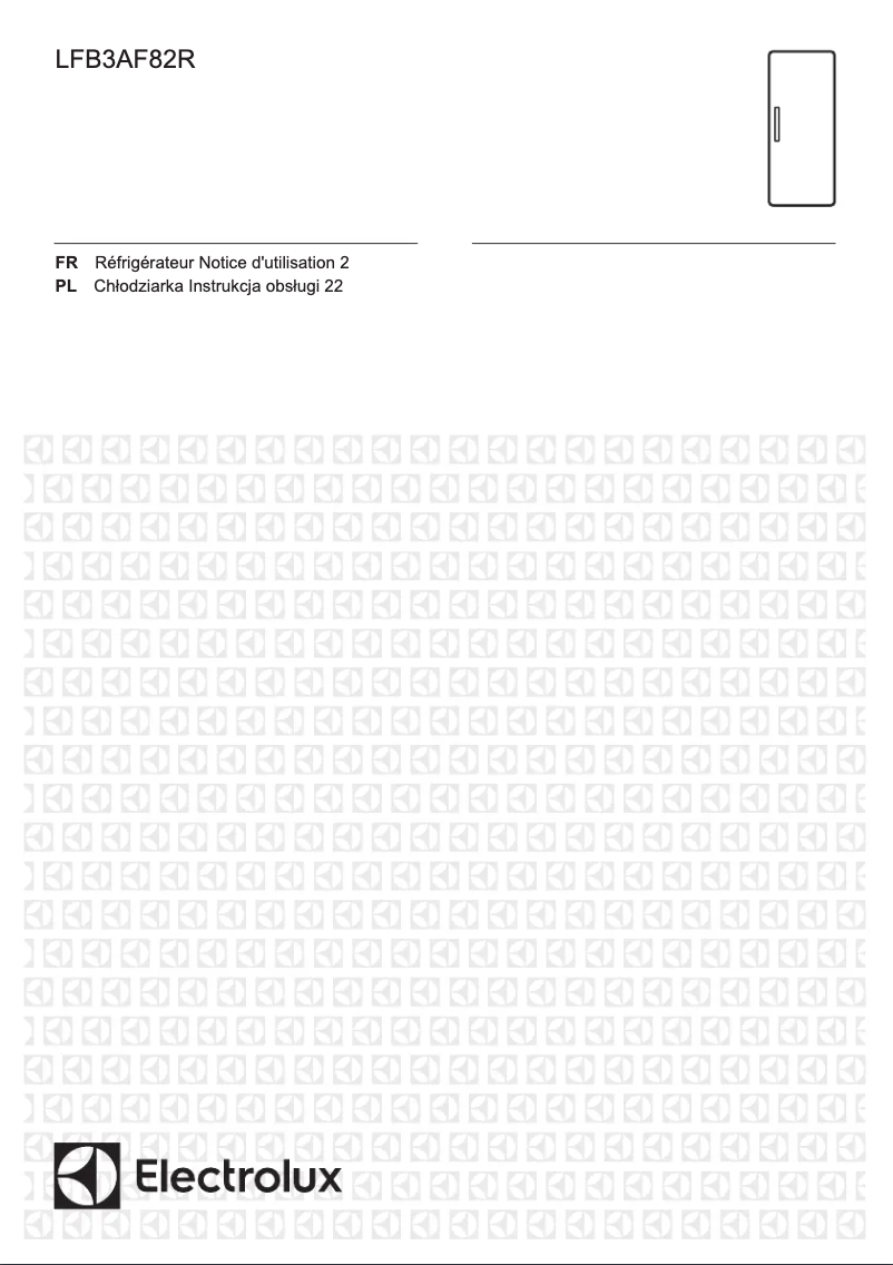Page 1 de la notice Manuel utilisateur Electrolux LFB3AF82R