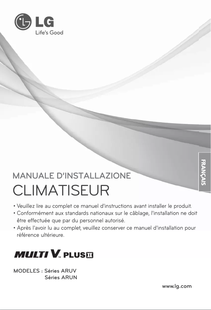 Page n°1 - Manuel utilisateur LG ARUN160LT2