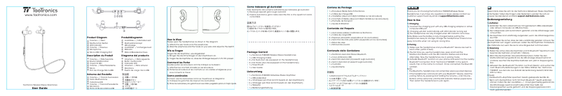 Page n°1 - Manuel utilisateur TaoTronics TT-BH035