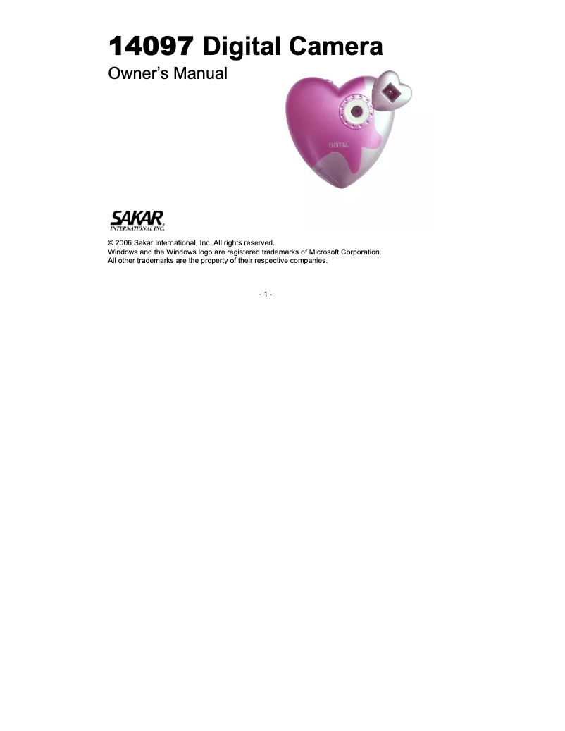 Image de la première page du manuel de l'appareil 14097