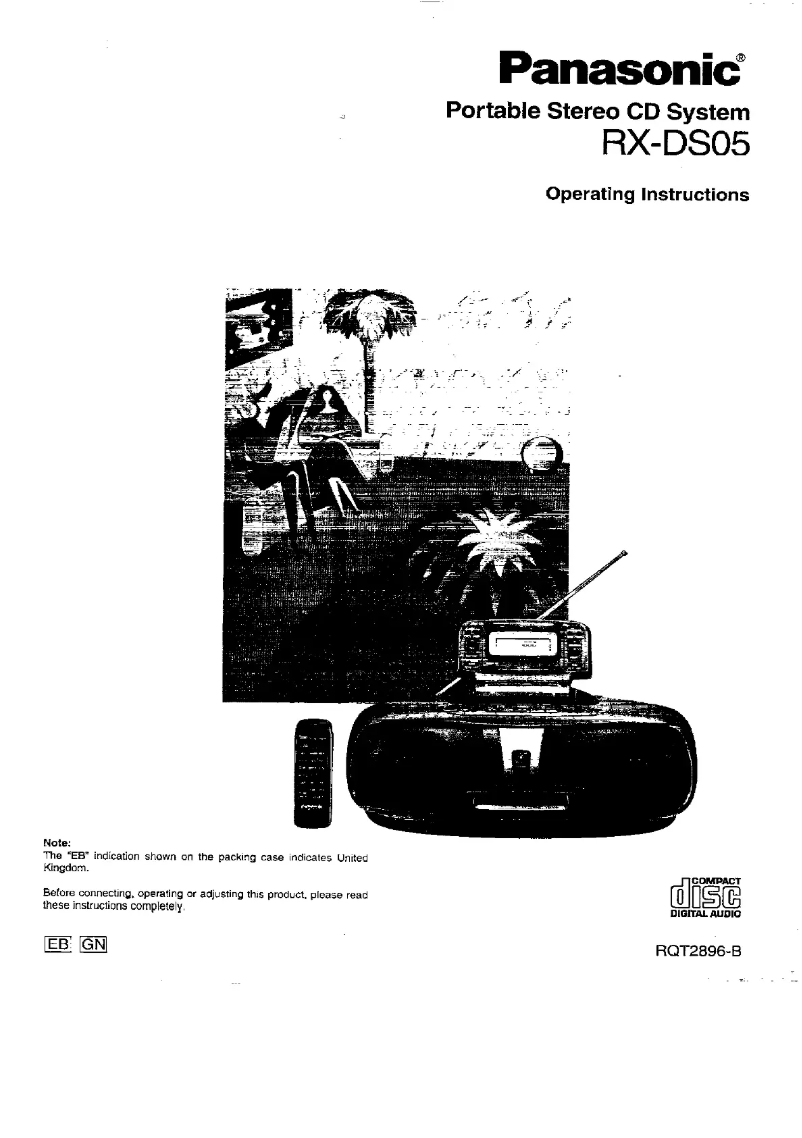 Image de la première page du manuel de l'appareil RX-DS05