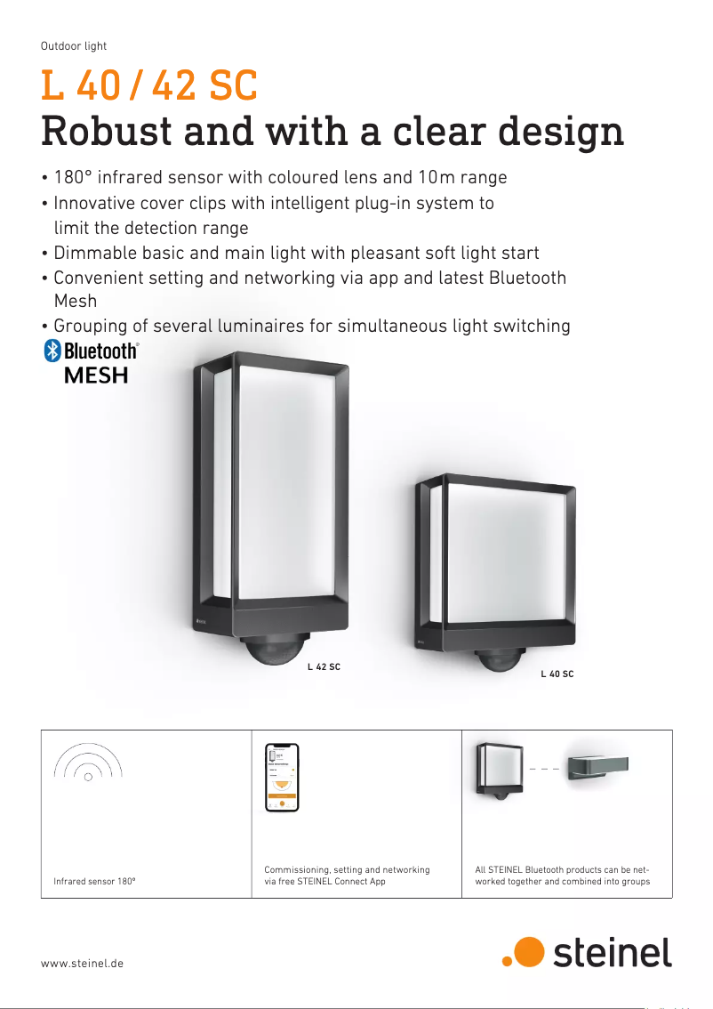 Page 1 de la notice Brochure Steinel My L 40 SC