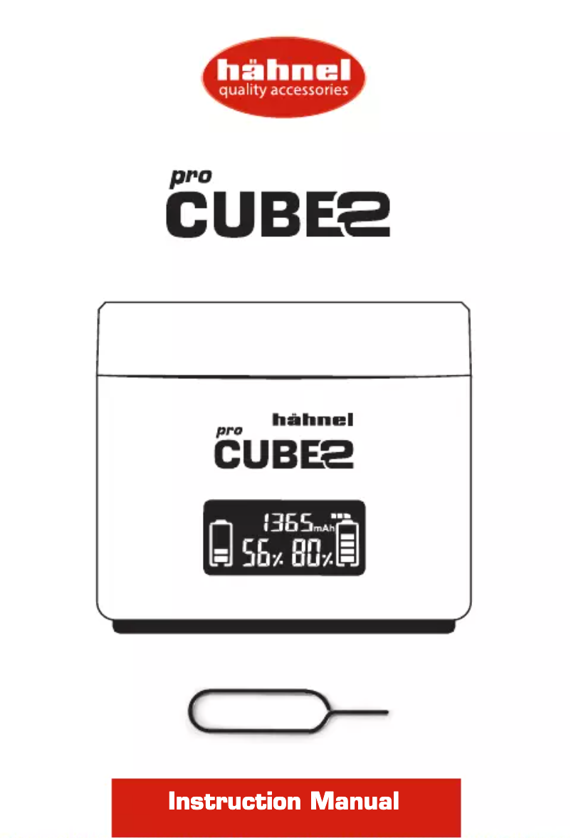 Page 1 de la notice Manuel utilisateur Hähnel ProCube2
