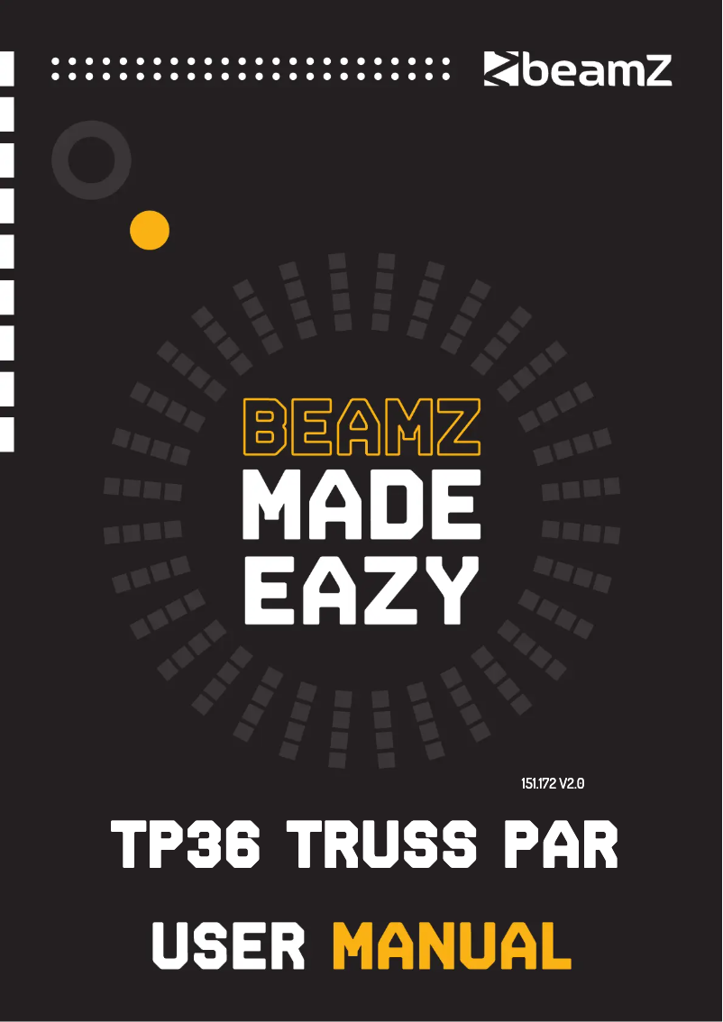Page 1 de la notice Manuel utilisateur BeamZ TP36