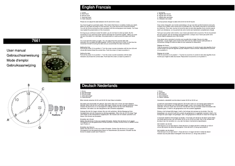 Page 1 de la notice Manuel utilisateur Davis 7661