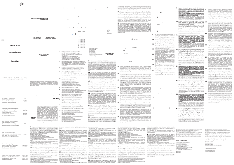 Imagen de la primera página del manual del dispositivo Tempo Logic 8483