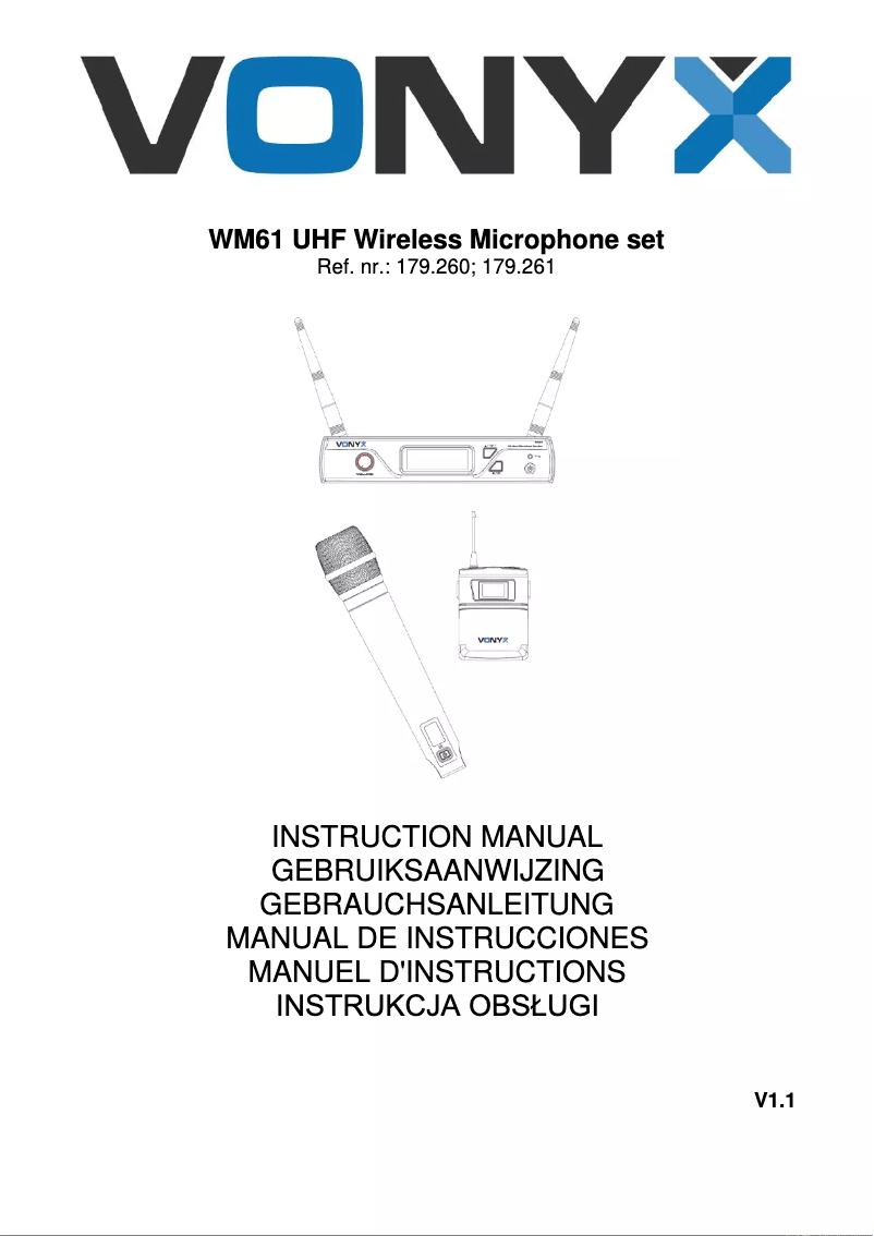 Image de la première page du manuel de l'appareil WM61