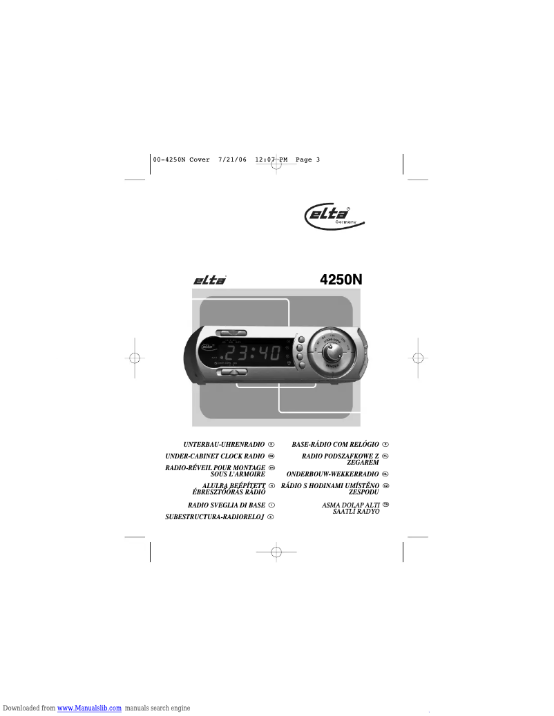 Image de la première page du manuel de l'appareil 4250N