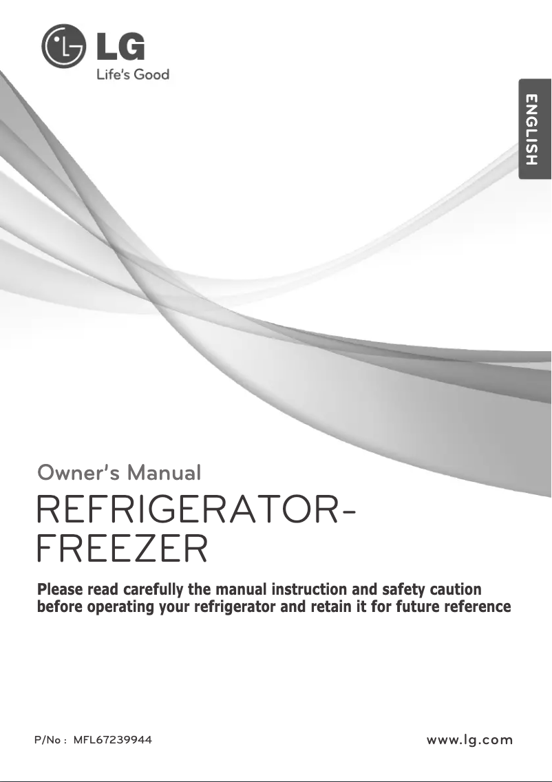 Page 1 de la notice Manuel utilisateur LG GR-M603GSHH