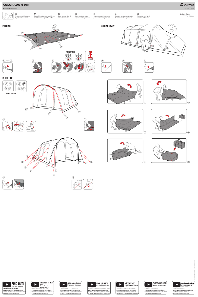 Image de la première page du manuel de l'appareil Colorado 6 Air