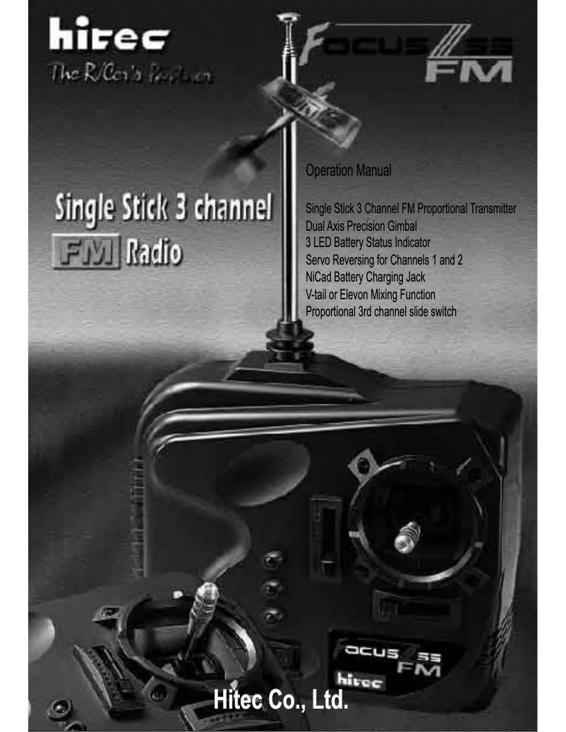 Image de la première page du manuel de l'appareil Focus 3S FM