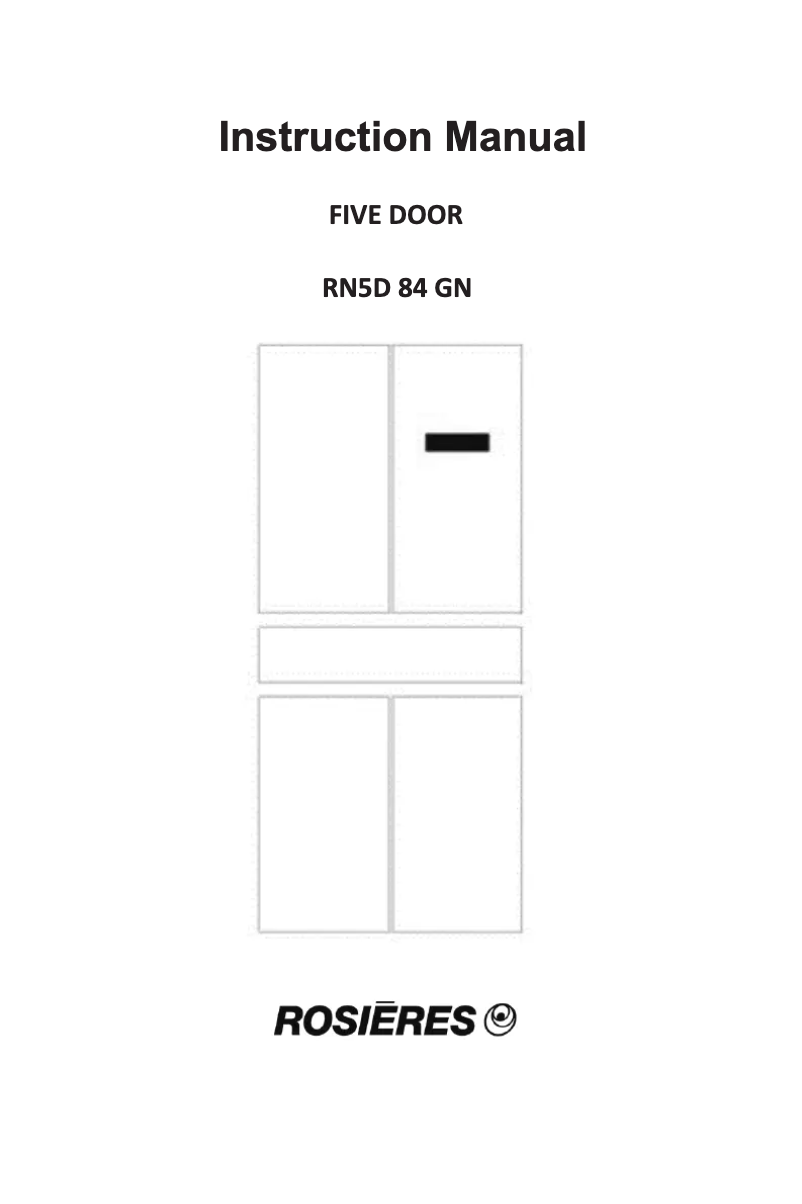 Image de la première page du manuel de l'appareil RN5D 84 GN