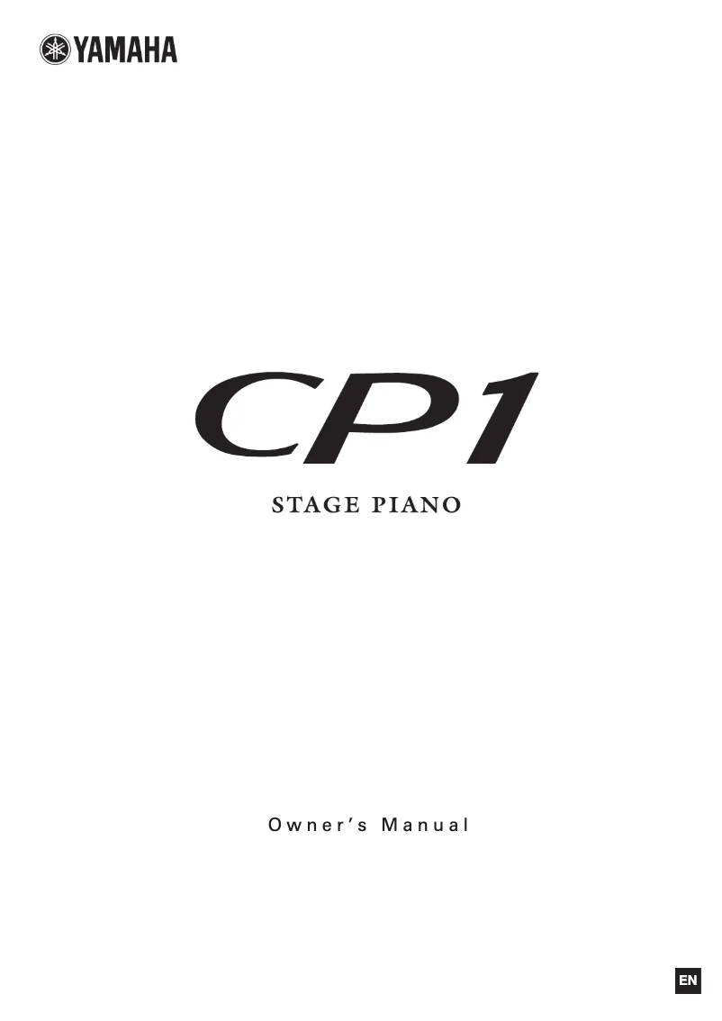 Page n°1 - Manuel utilisateur Yamaha CP300