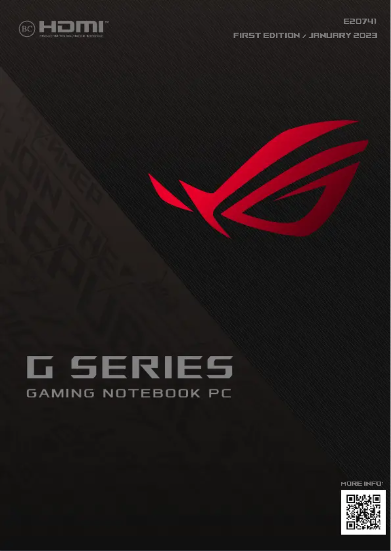 Page n°1 - Manuel utilisateur Asus ROG Flow X13