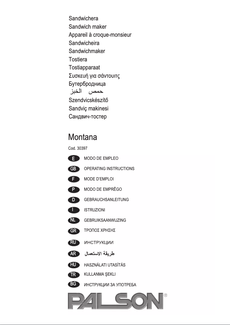 Página 1 del manual Manual de usuario Palson 30397