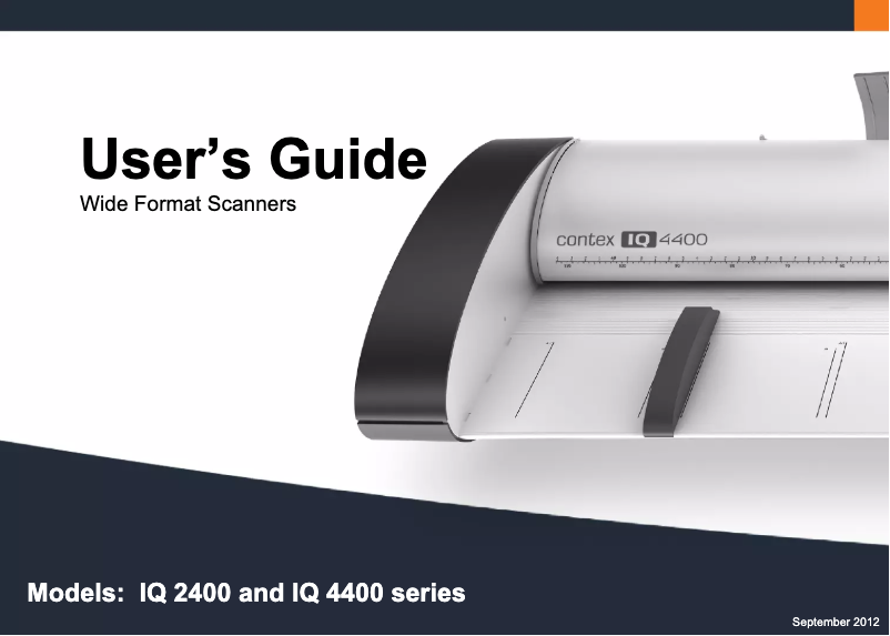 Page n°1 - Manuel utilisateur Contex IQ Quattro 4420