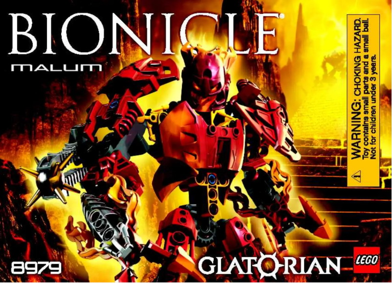 Page n°1 - Manuel utilisateur Lego Bionicle 8979