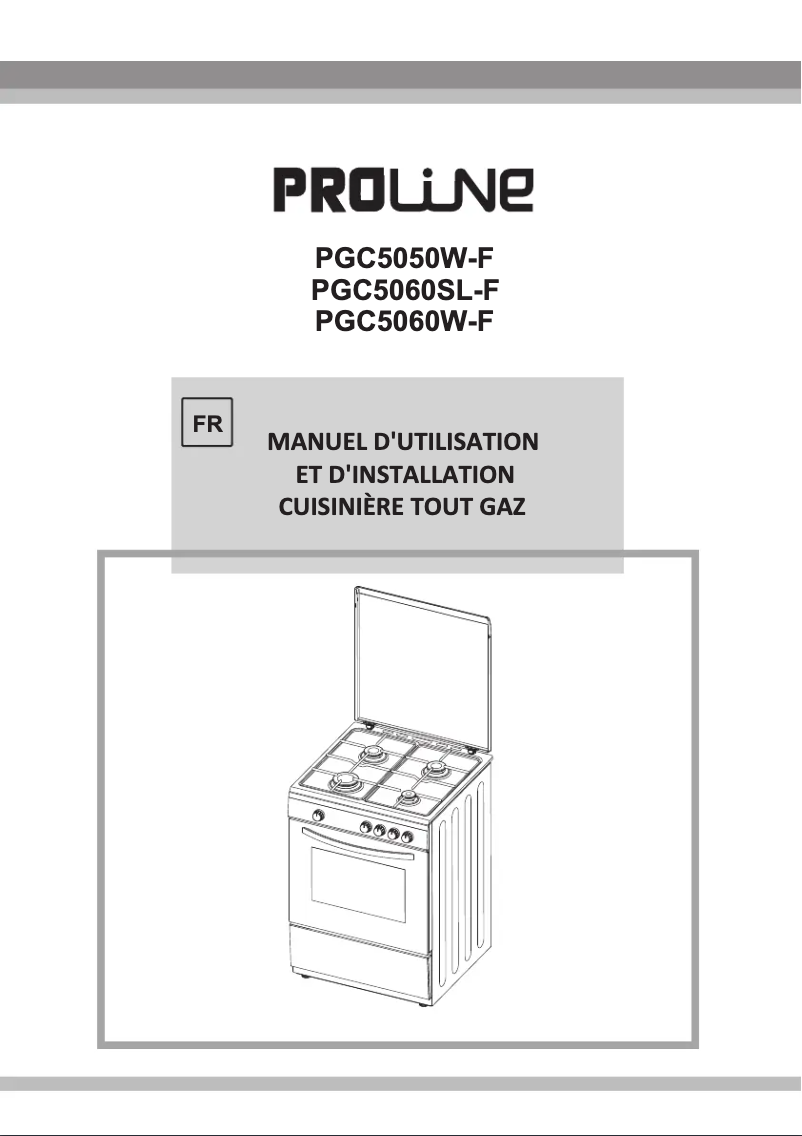 Page 1 de la notice Manuel utilisateur Proline PGC 5050W-F