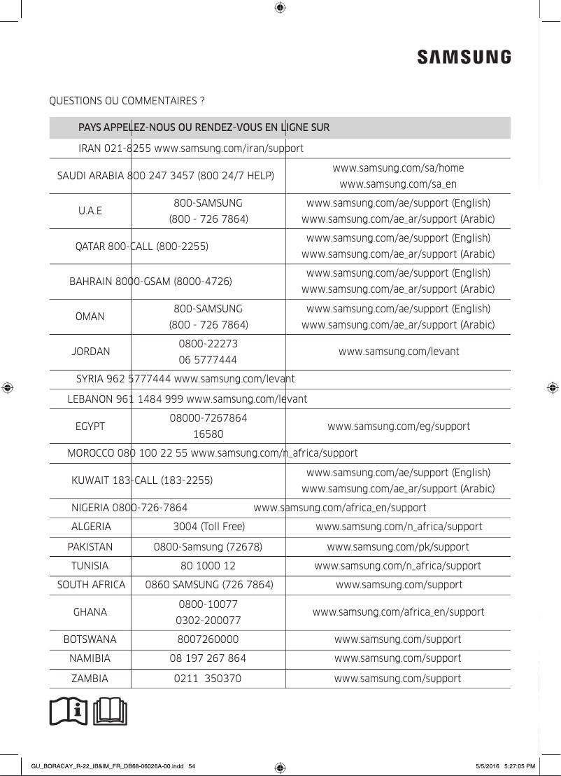 Page n°1 - Manuel utilisateur Samsung AR18KCFHDWKXOM