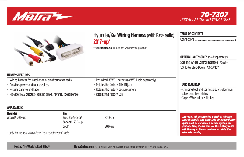 Image de la première page du manuel de l'appareil 70-7307