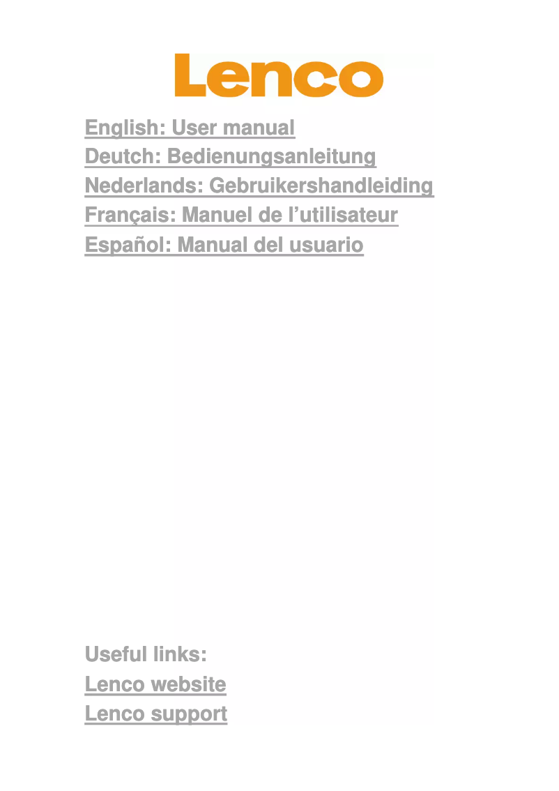 Image de la première page du manuel de l'appareil TAB-1022
