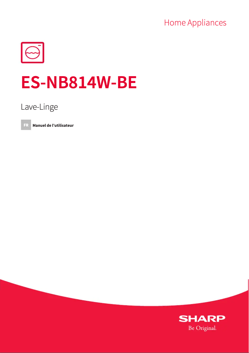 Image de la première page du manuel de l'appareil ES-NB814W-BE