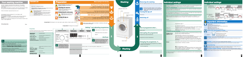 Page 1 de la notice Manuel utilisateur Siemens WM12E425EP