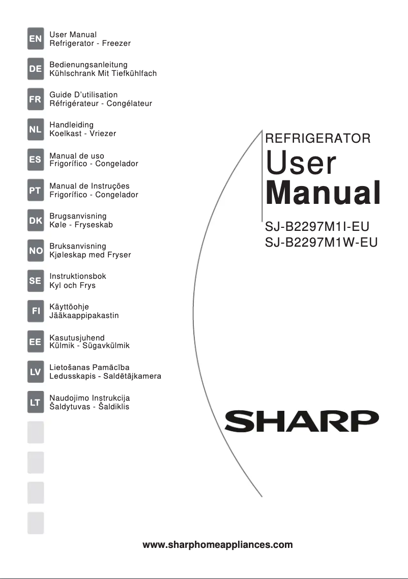 Page 1 de la notice Manuel utilisateur Sharp SJ-B2297M1I